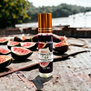 Brown Sugar & Fig Perfume Oil Roll-On: Natural Vegan Fragrance