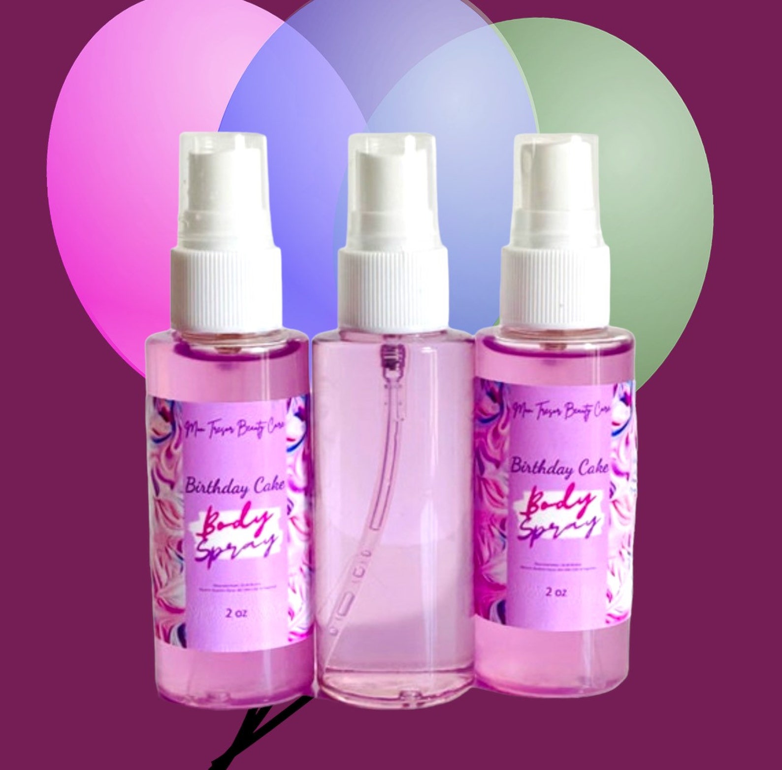 Birthday Cake Body Spray Body Mist Birthday Cake Frosting Etsy