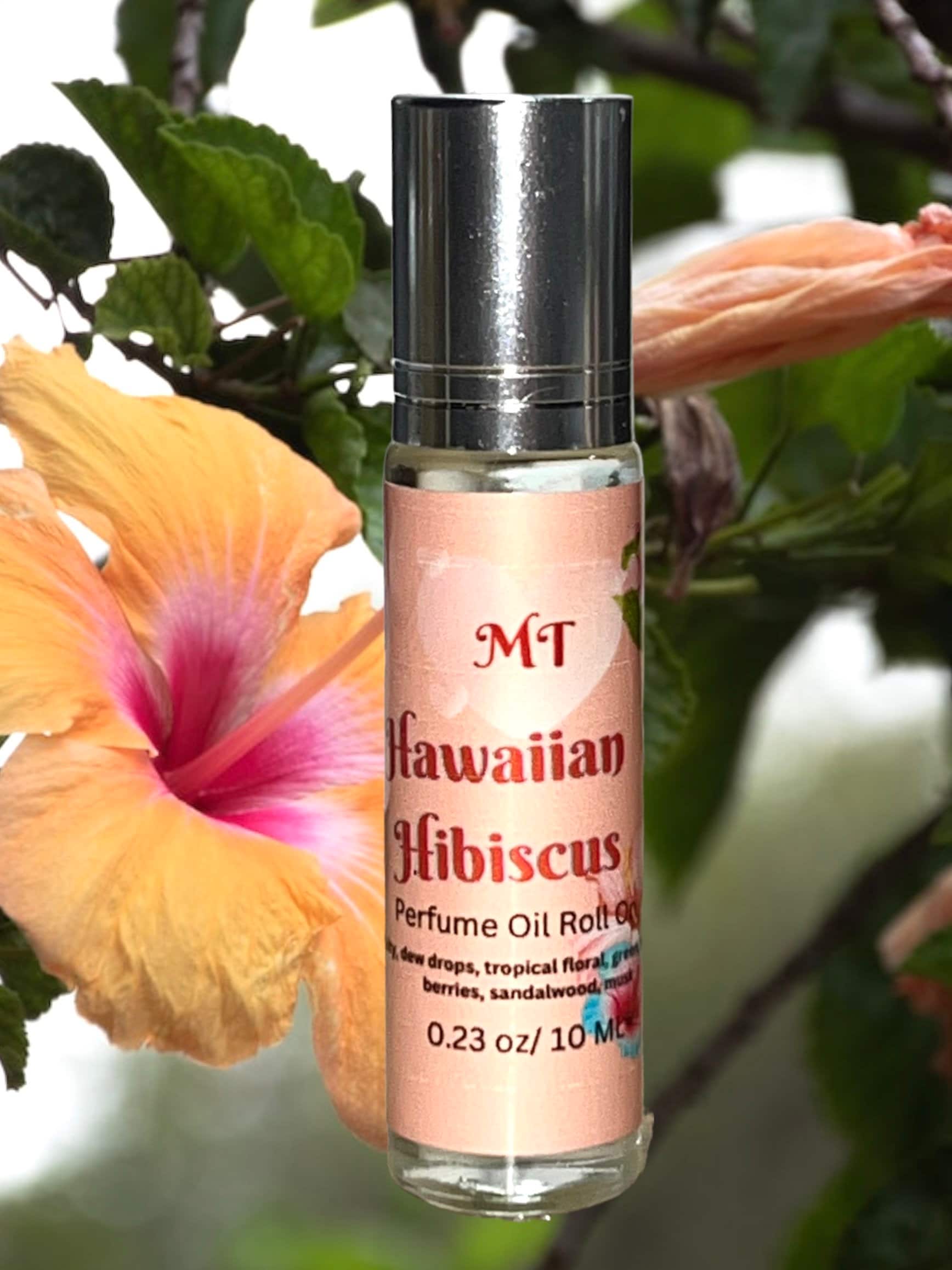 Hawaiian hibiscus perfume roll on, perfume oil, fragrance oil, roll on perfume, cruelty free beauty, gifts for her, vegan perfume