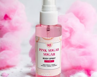 Pink Sugar Body Splash, Body spray, perfume, vegan perfume, cruelty free beauty, natural perfume, gifts for her