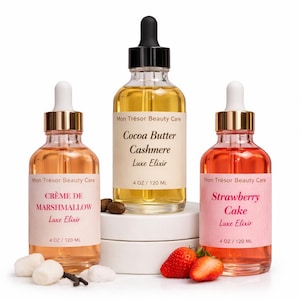 Krople olejku do ciała Luxe Elixir – 4 uncje, wybierz swój zapach