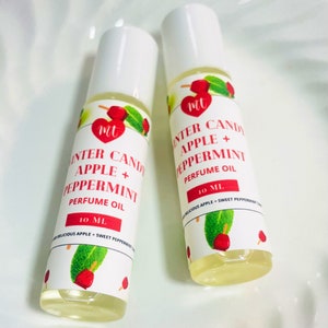 Candy Apple Peppermint Perfume Oil Roll On: Festive Holiday Scent