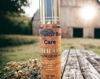 Leather Ombré cologne oil, perfume oil, mens cologne, natural perfume, cruelty free beauty, vegan friendly, gifts for him, gifts, perfume