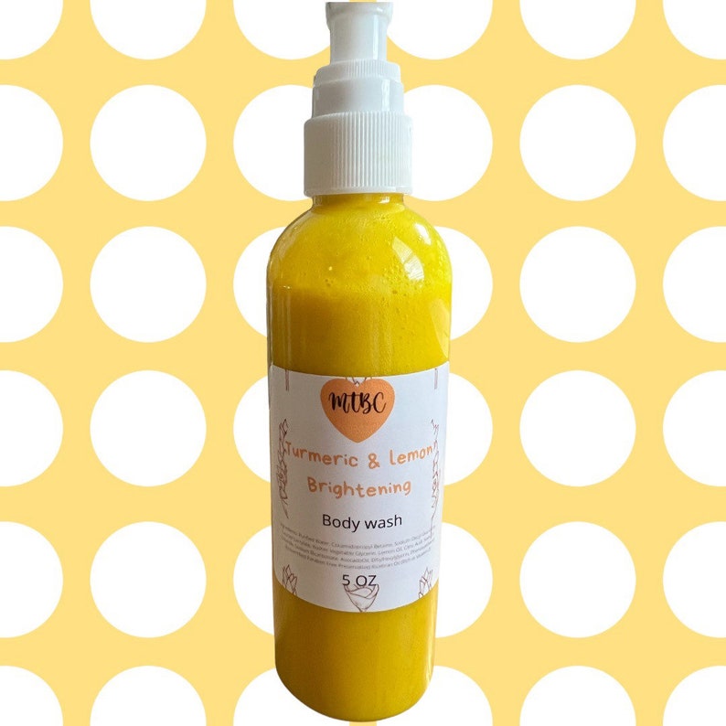 Turmeric and Lemon Body Wash Turmeric Body Wash Turmeric Etsy