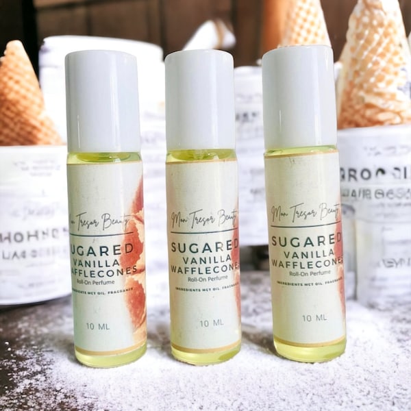 Sugared vanilla waffle cone Perfume Oil, vanilla perfume, roll on perfume, perfume, vegan perfume, cruelty free beauty