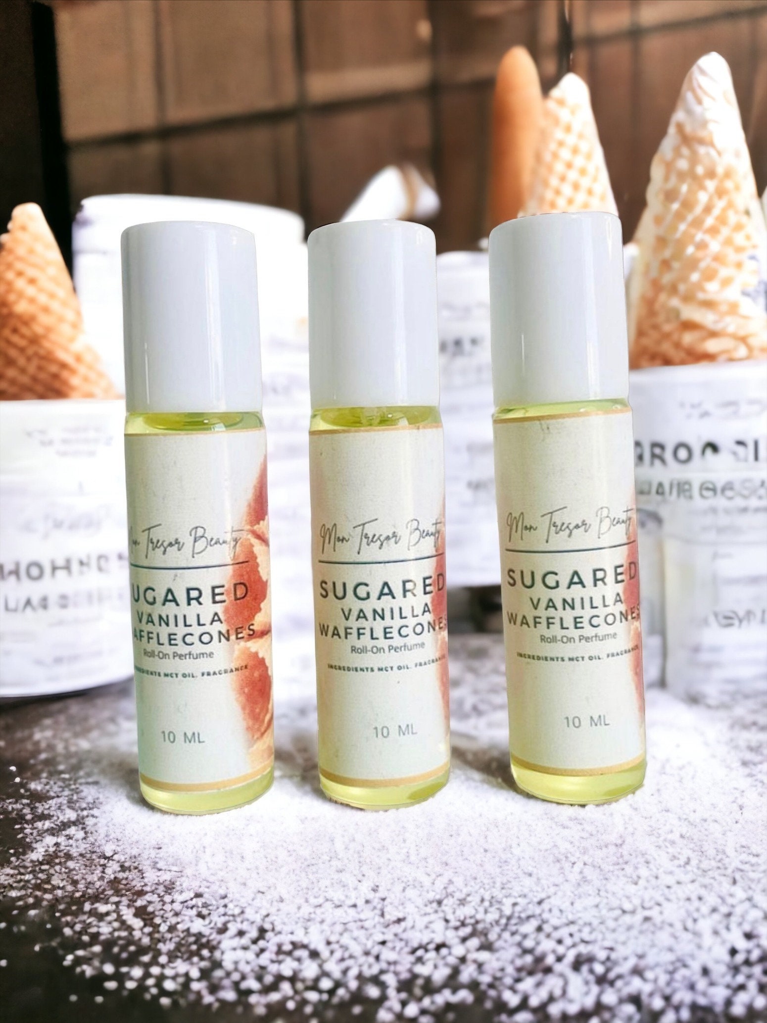 Sugared vanilla waffle cone Perfume Oil, vanilla perfume, roll on perfume, perfume, vegan perfume, cruelty free beauty