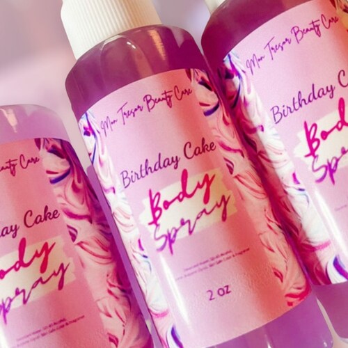 Happy Birthday Cake Fragrance Spray Body Splash Body Mist Etsy