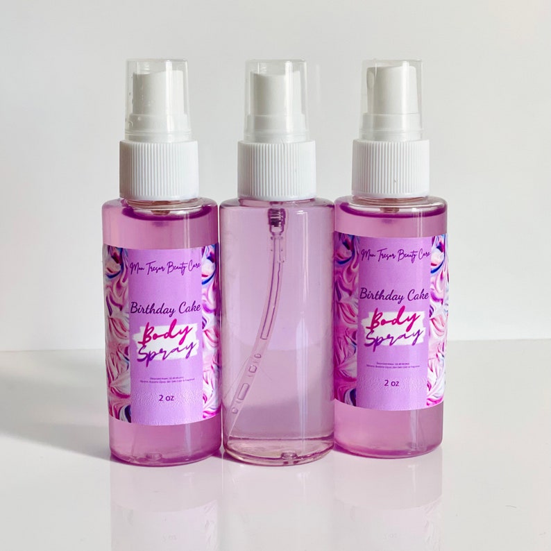 Birthday Cake Body Spray Body Mist Birthday Cake Frosting Etsy