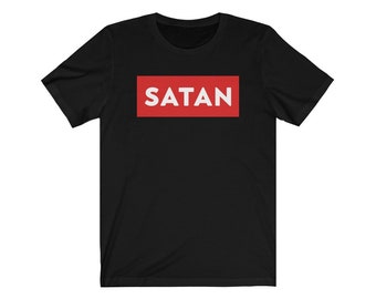 SATAN - Warum nicht, macht es Spaß :-D. Unisex Jersey Kurzärmeliges T-Shirt