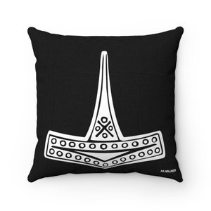 Mjolnir / Mjølner - Spun Polyester Square Pillow