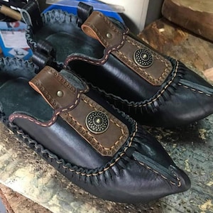 Handcrafted Traditional Leather Shoes – Balkan Style Opanak