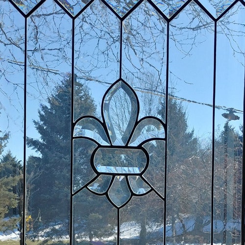 Victorian Octagon Stained Glass Window Etsy