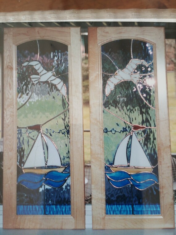 Custom Made Stained Glass Door Inserts Etsy