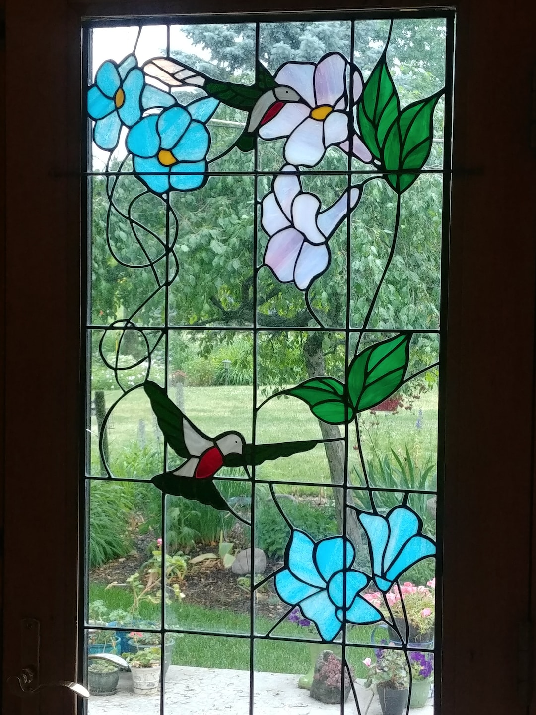 Custom Made Stained Glass Patio Door Inserts Etsy