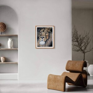 Lion painting fine art Giclée print