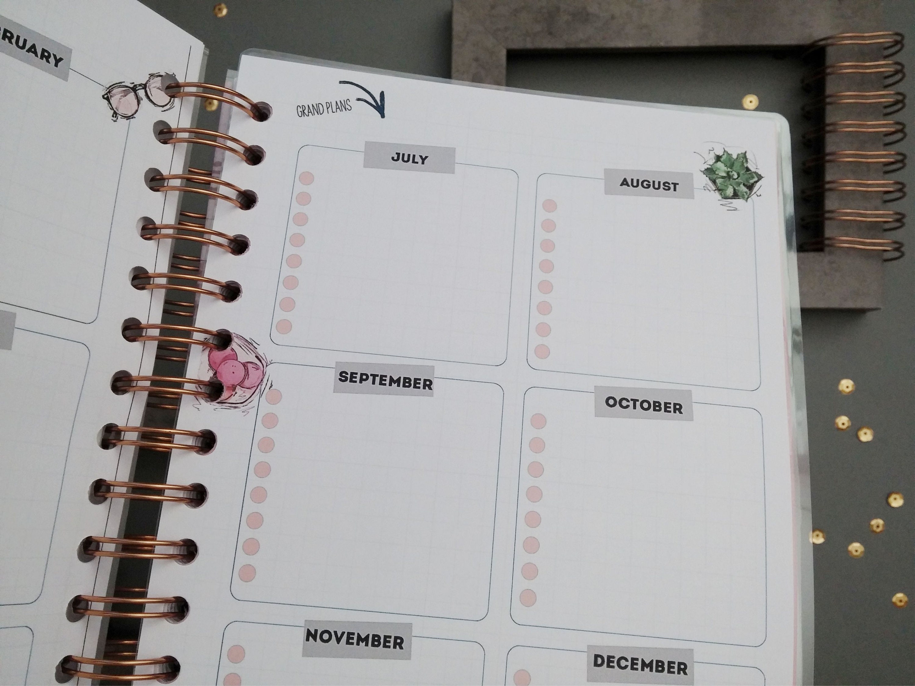 Spiral Weekly Planner / Personalised Planner With Soft Cover / Etsy UK