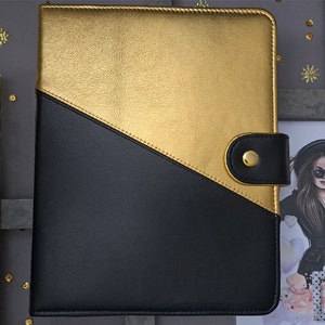 A5 Leather Planner Binder: Personalized Weekly Organizer with Pen Case