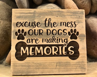 Dog Owner Funny Engraved Sign