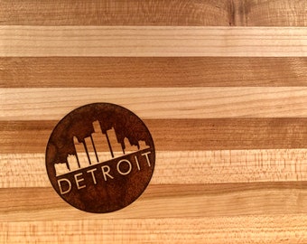 Detroit Skyline Resin Cheese Board