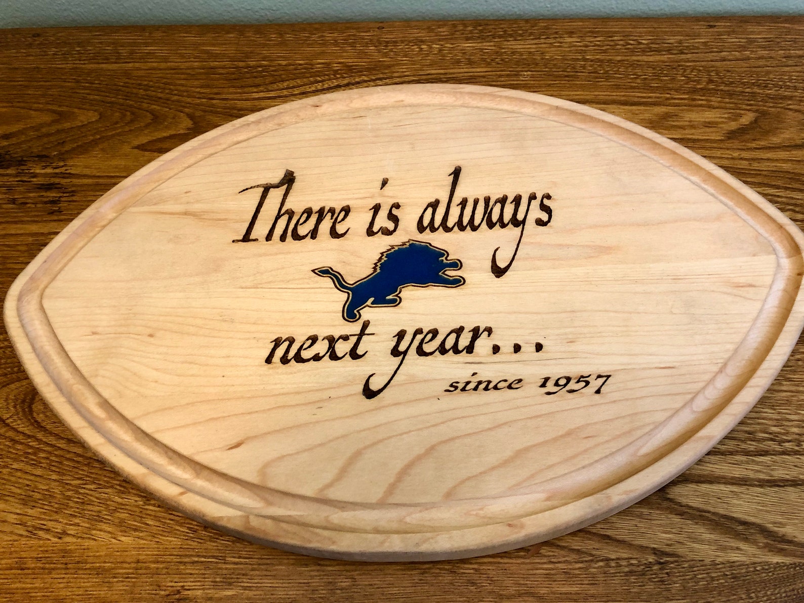 There's Always Next Year Football Wood Sign Laser Etsy UK