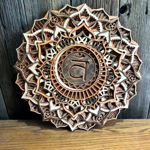Layered Chakra Mandala Svadhistina Wall Art