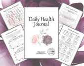 Floral Daily Health Journal: Printable | Digital | Health Journal | Medical Planner | Unique Gift | Woman's Journal | Journal Inserts