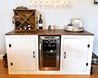 Custom Built Buffet with Mini Fridge - FunCycled