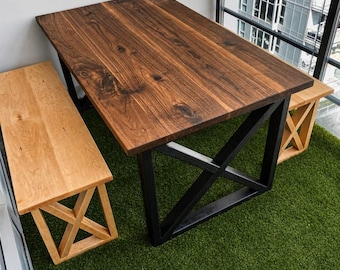 Outdoor Dining Table and Benches