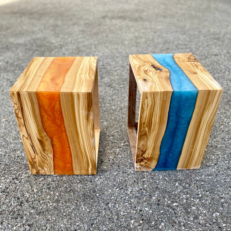 Waterfall End Table Etsy