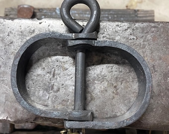 Forged medieval style shackle cuffs type 2