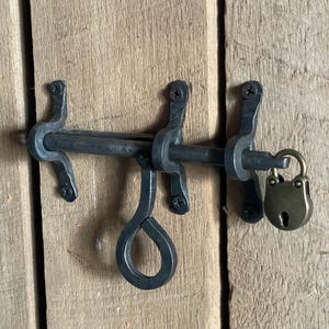 Forged bolt latch with lock