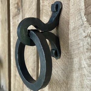Forged hitching ring