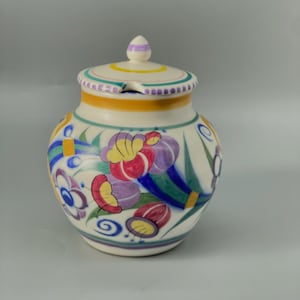 Carter Stabler Adams Poole Pottery ED mönsterkonserverad kruka omkring 1928