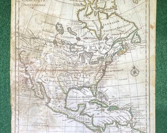 1748 Le Rouge Map of French Colonies in North America
