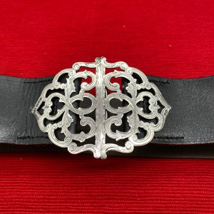 Edwardian English Nurse's Buckle on belt by Colen Hewer Cheshire 1908