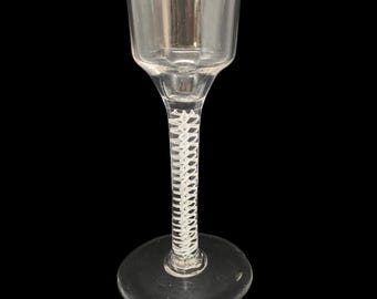 ジョージアン ワイングラス マルチスパイラル エアツイストステム付き