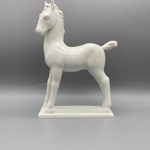 Lipizzaner foal porcelain scupture by Michael Powolny for Vienna Aurgarten c1923