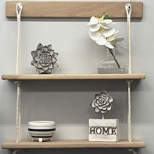 Hanging Rope Shelf