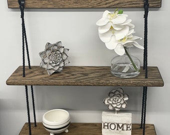 Hanging Rope Shelf