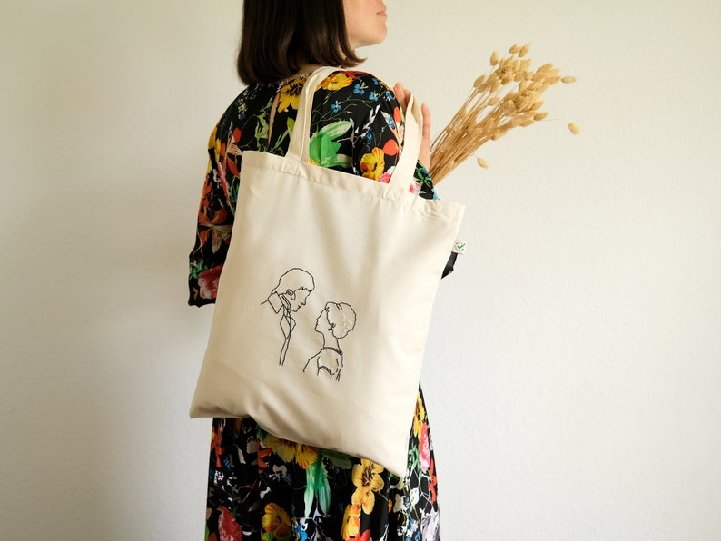 Pride and Prejudice Tote Bag Hand Embroidered Tote Bag Book - Etsy