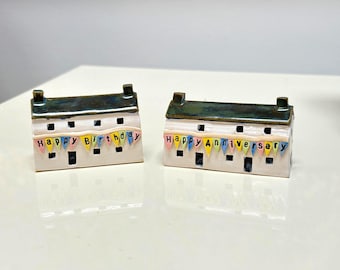Handmade Miniature Ceramic House: Birthday or Anniversary Gift