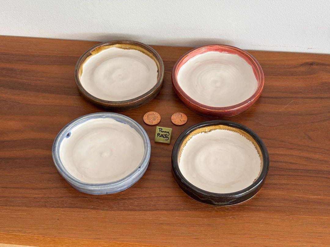 Handgefertigte Keramik-Tapas-Schälchen, kleine Servierteller aus Keramik für Oliven, Dips und Snacks