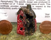 Mini House Special Edition Ceramic Art. Limited to 1 only. Inc. signed certificate. Exclusive, Highly Collectable, Handmade Artwork by Penny