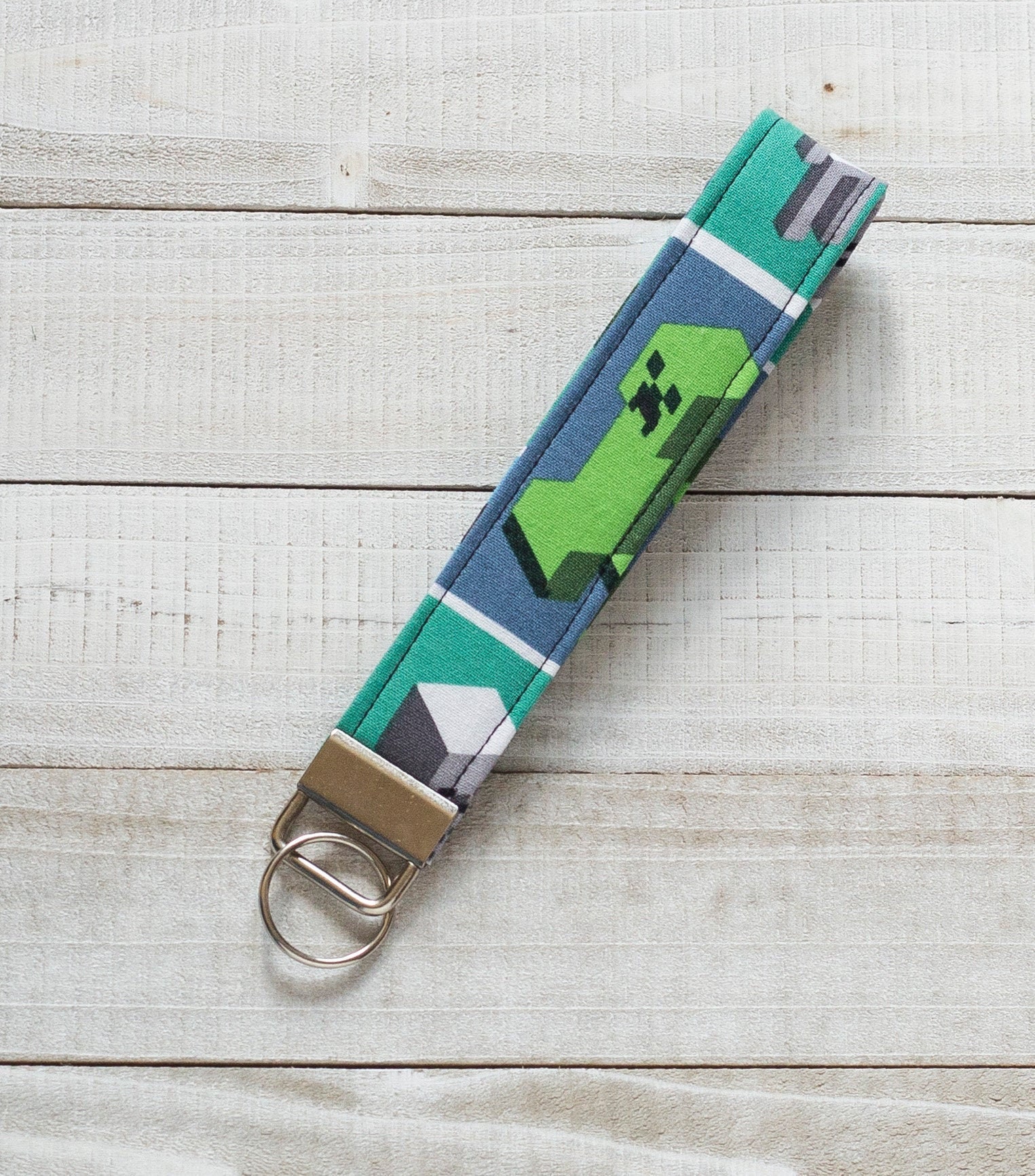 Minecraft Keychain Minecraft Key Fob Key Fob Keychain Wrist Etsy