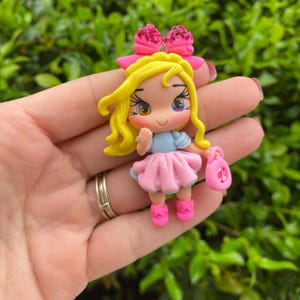 inspired characters clays, clay doll, fashion clay doll, clays for bows, bow supplies, bow embellishments, clay center, clay for hairbows,