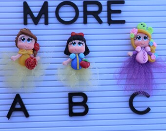 princess clays, clay doll, clays for bows, bow centers, bow supplies, clays for badge reel, bow centerpieces, clay embellishments, clays