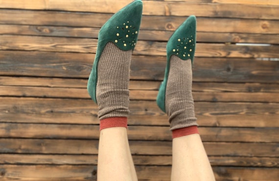 1980s green pumps