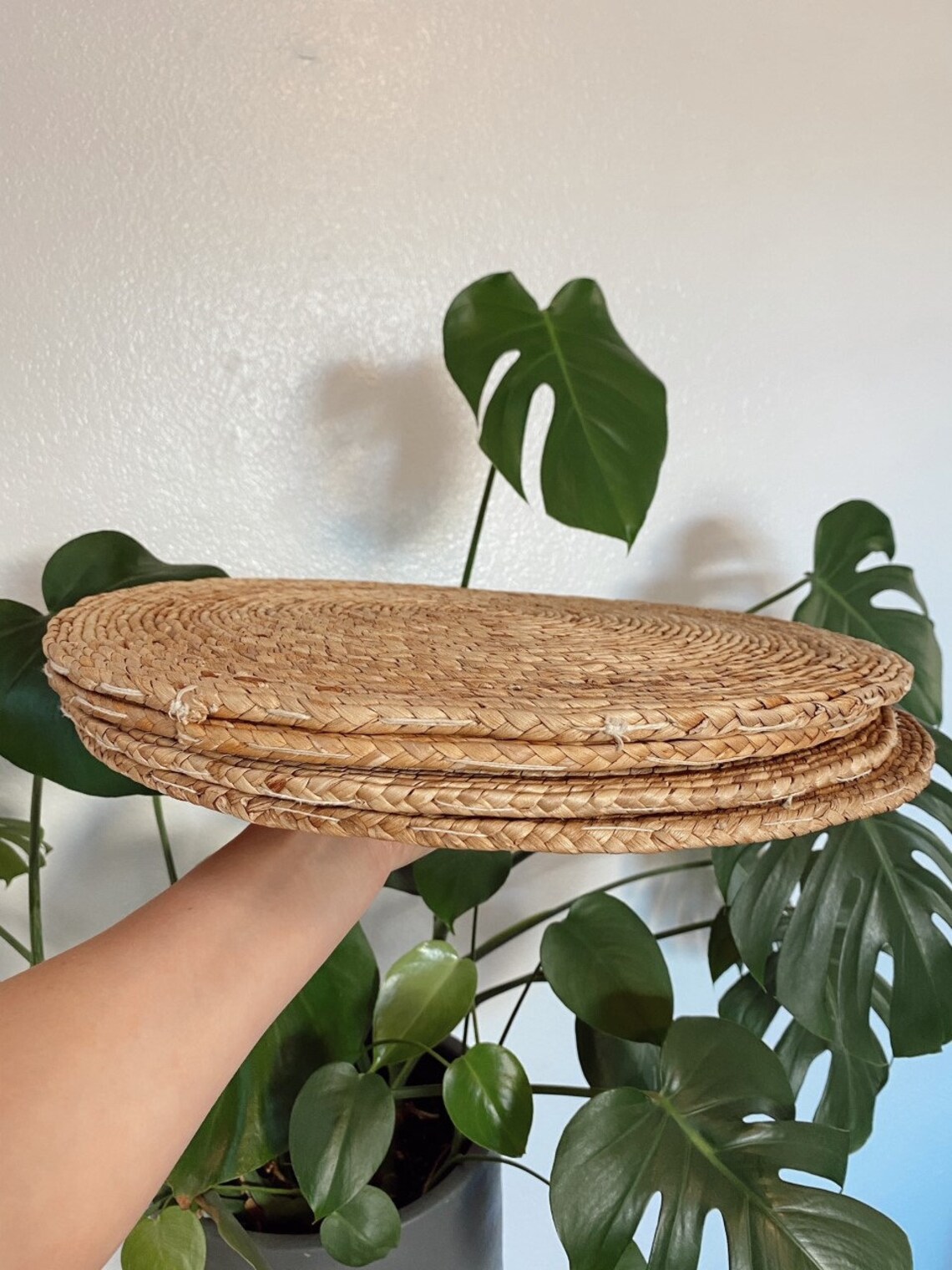 Wicker Placemats Set of 4 Etsy