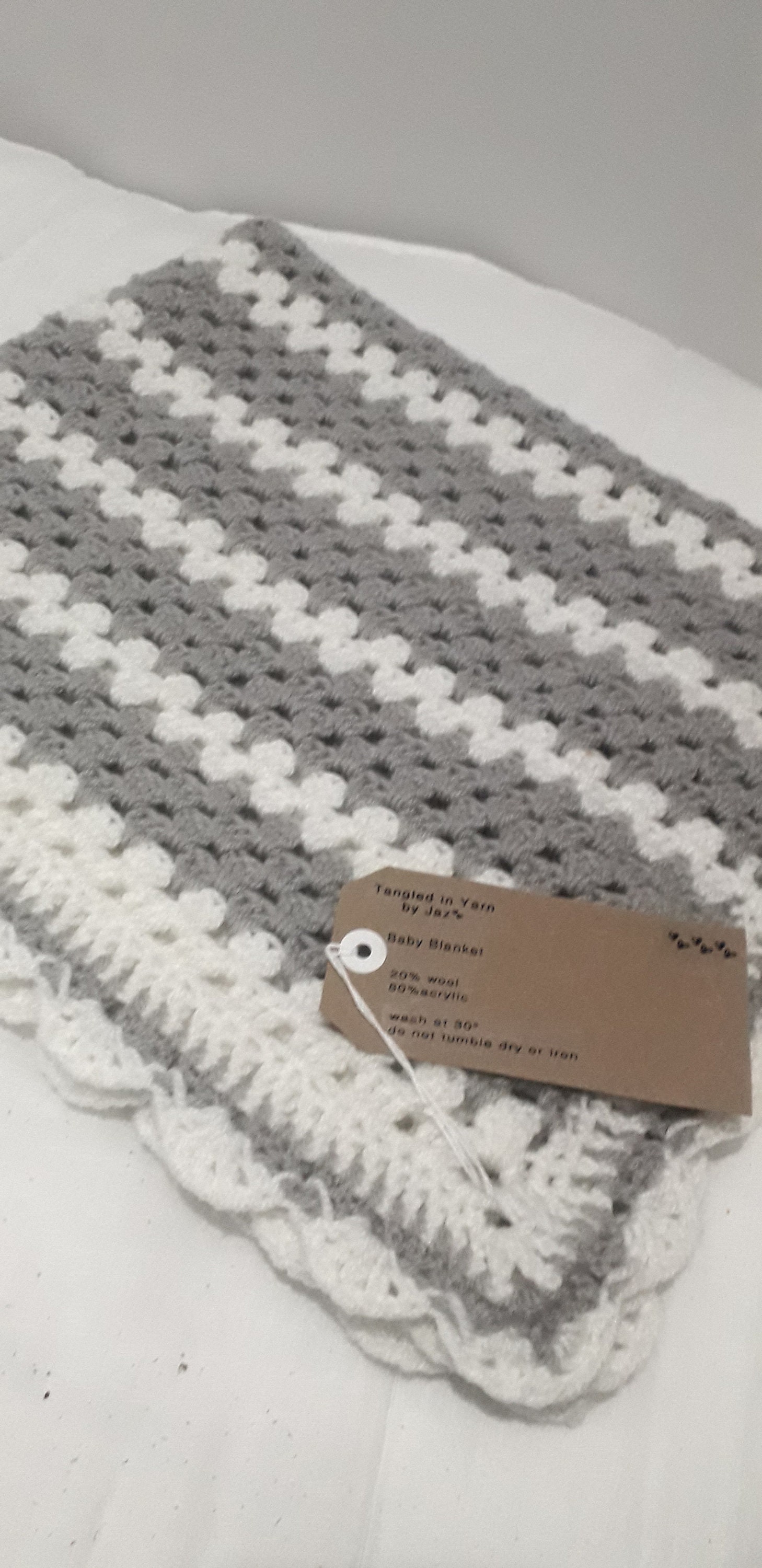 Custom Crochet Stripe Baby Blanket baby shower gift newborn | Etsy