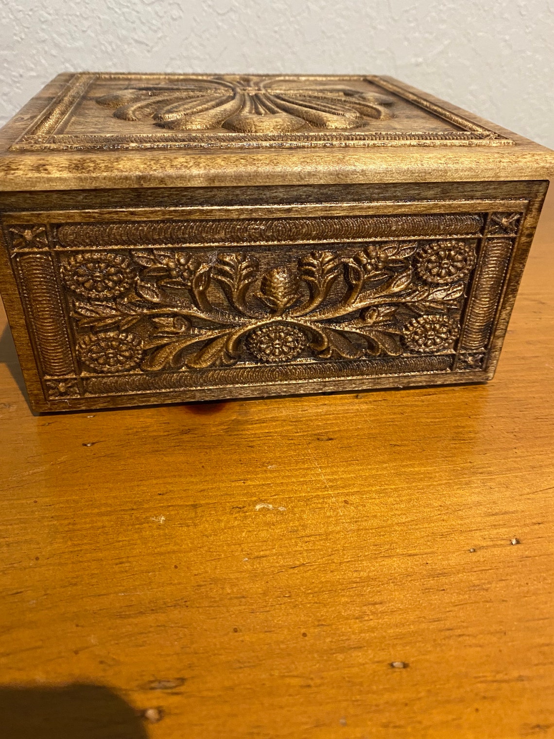 Decorative Square Box With Loose Lid Etsy